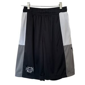 Puma Men's Give N' Go Shorts Elastic Waist Moisture Wick Black Size Medium